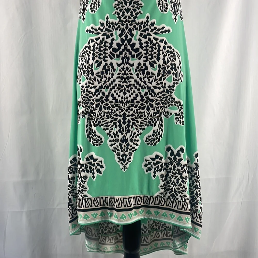 INC International Concepts,Halter,High low dress,Tropical,Teal,multi color,small - Picture 3 of 12